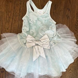 Ooh! La, La! Couture dress sky blue tulle and sequin